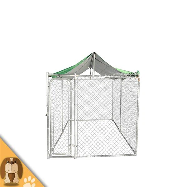 chain link dog kennel-43