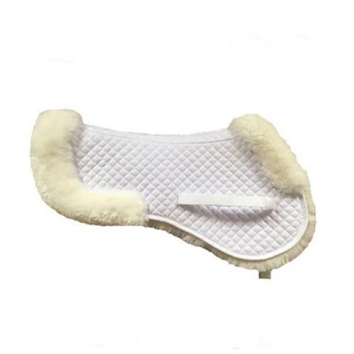 Podkładka na siodło White Half Sheepskin Horse
